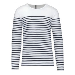 Marinière blanche homme à personnaliser