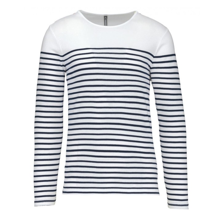 Marinière blanche homme à personnaliser