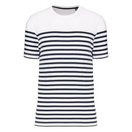 T-shirt marin blanc à personnaliser