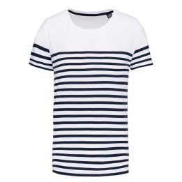 T-shirt marin blanc enfant à personnaliser