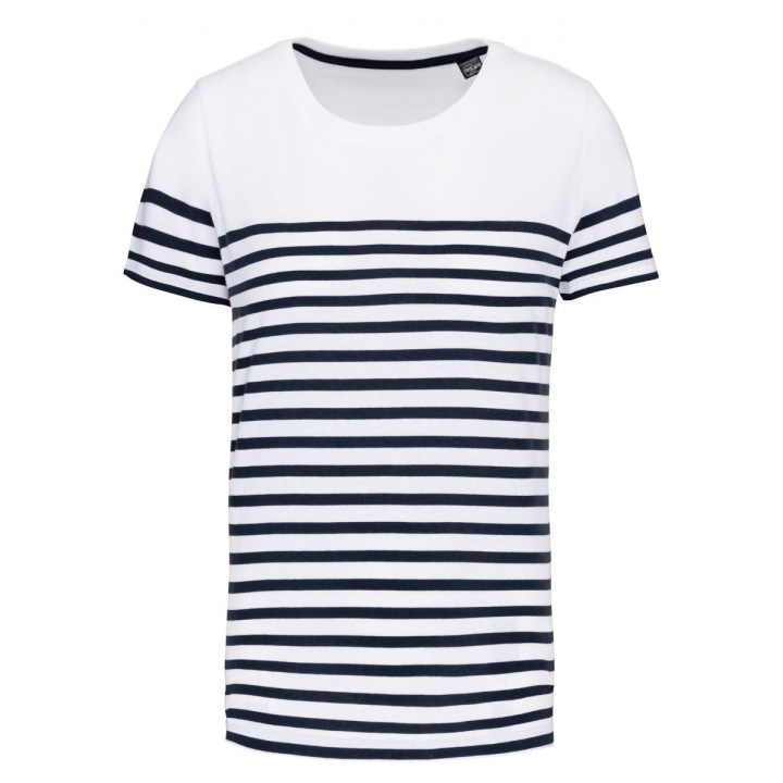 T-shirt marin blanc enfant à personnaliser