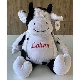 Peluche vache personnalisée prénom Lohan