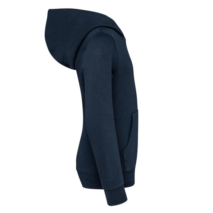 Sweat à capuche contrastée marinière enfant à personnaliser