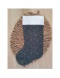 Botte de noël verte et étoiles dorées personnalisée fabrication artisanale française