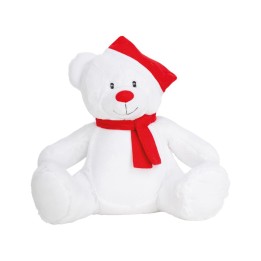 Peluche ours de noël à personnaliser