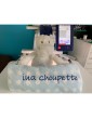 Peluche Hippopotame avec Couverture Bleue Personnalisée