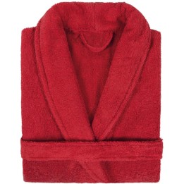 Peignoir Rouge col à châle à personnaliser