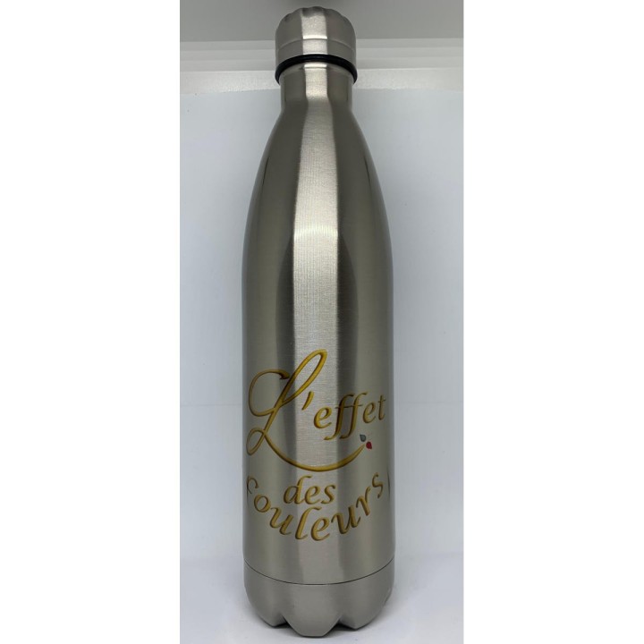 Bouteille Inox Isotherme Personnalisée logo L'effet des couleurs