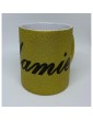 Mug paillettes or personnalisé libellé Mamie