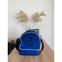 sac de pétanque bleu royal personnalisé initiales BLG