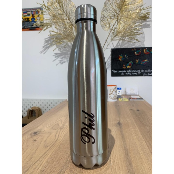 Gourde Inox Isotherme 750 ml Personnalisée Prénom Phil