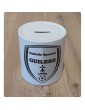 Tirelire blanche personnalisée AS Guilers Football