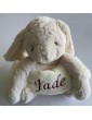 Peluche lapin avec couverture personnalisée prénom  Jade