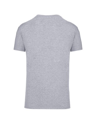 T-shirt gris à personnaliser vu de dos