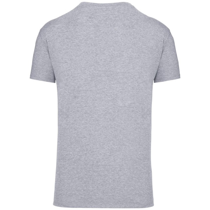 T-shirt gris à personnaliser vu de dos