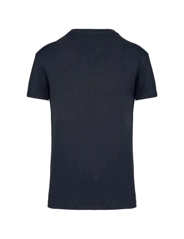 T-shirt bleu marine à personnaliser vu de dos