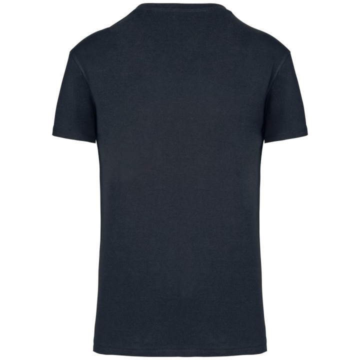 T-shirt bleu marine à personnaliser vu de dos