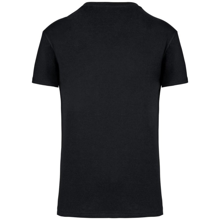 T-shirt noir à personnaliser vu de dos