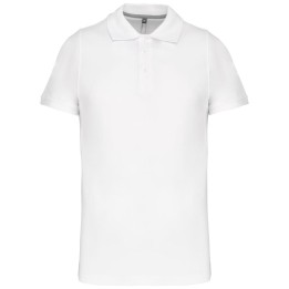 Polo blanc manches courtes homme à personnaliser