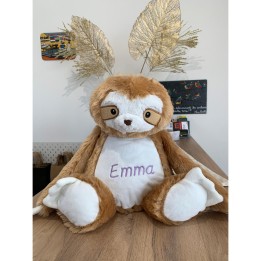 Peluche Paresseux personnalisée prénom Emma