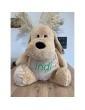 Peluche chien personnalisée prénom Indi