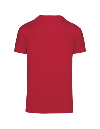t-shirt rouge à personnaliser vu de dos