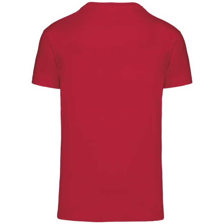 t-shirt rouge à personnaliser vu de dos