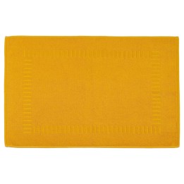 Tapis de bain jaune soleil à personnaliser