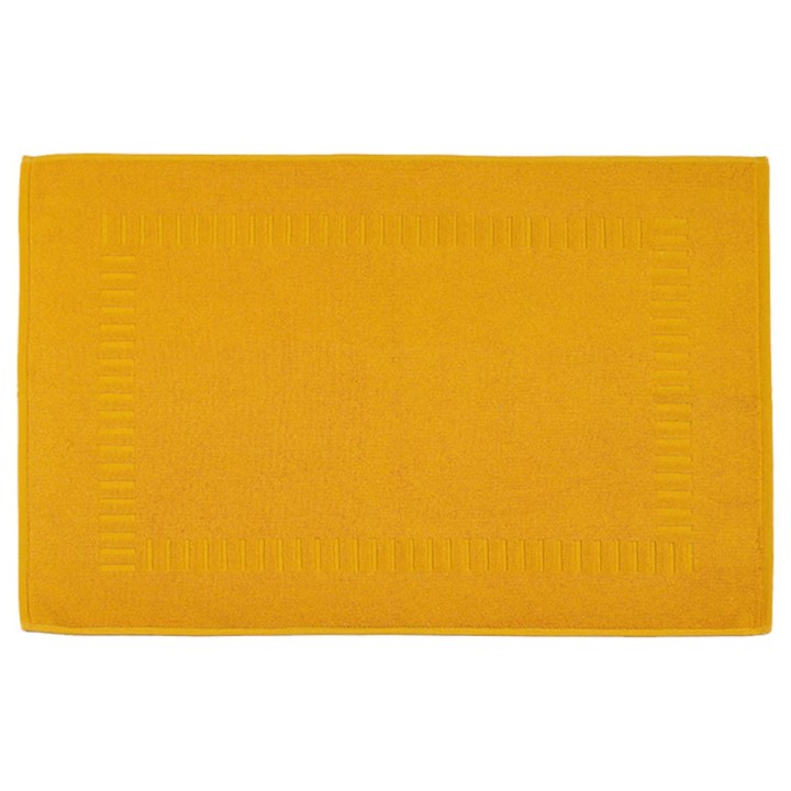 Tapis de bain jaune soleil à personnaliser