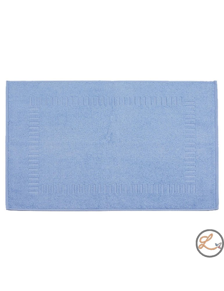 Tapis de bain bleu ciel à personnaliser