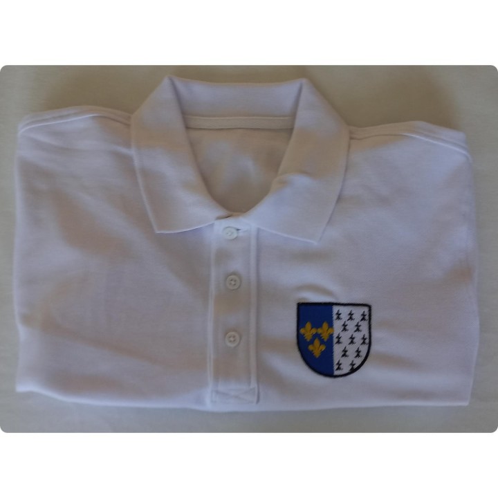 Polo brodé personnalisé blason de la ville de Brest