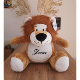 Peluche personnalisée lion au prénom Jean