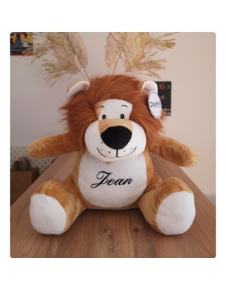 Peluche personnalisée lion au prénom Jean