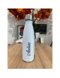 Gourde isotherme Blanche Personnalisée prénom Andréa