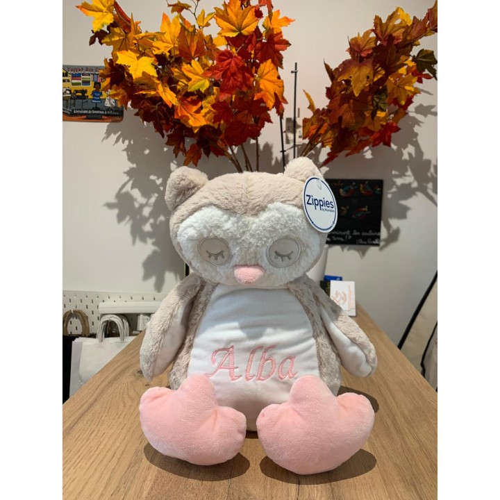 Peluche Chouette Personnalisée prénom Alba