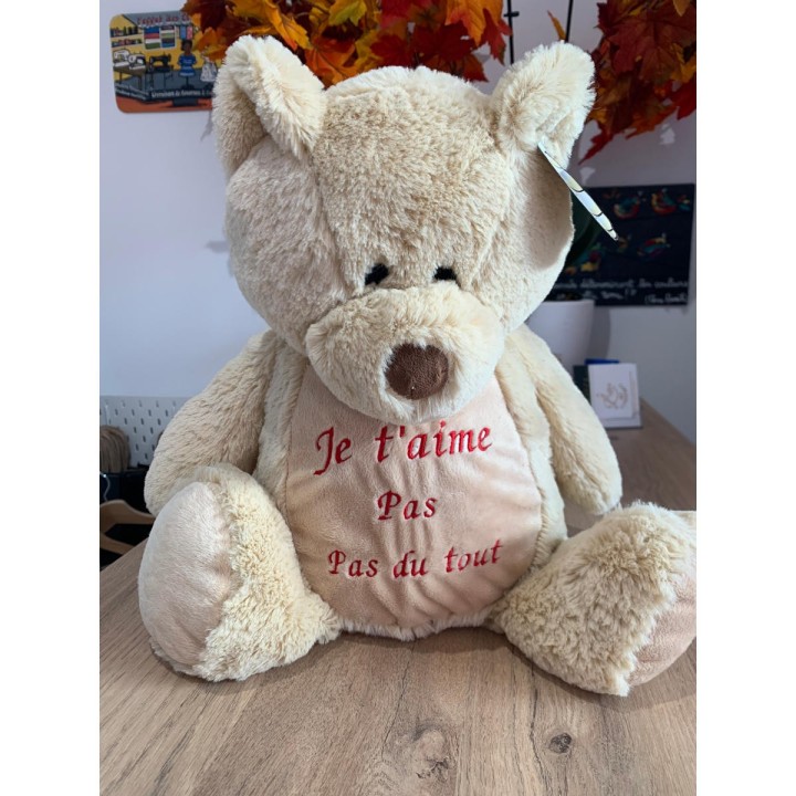 Peluche Ours Personnalisée message texte