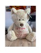 Peluche Ours Personnalisée message texte