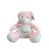 Peluche ourson rose personnalisé prénom Gwen