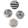 Magnets réalisés en Bretagne avec épingle, magnétique, décapsuleur, miroir ou porte-clé