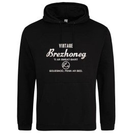 Sweat noir personnalisé made in Breizh