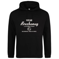 Sweat noir personnalisé made in Breizh