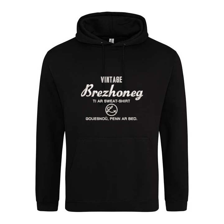 Sweat noir personnalisé made in Breizh