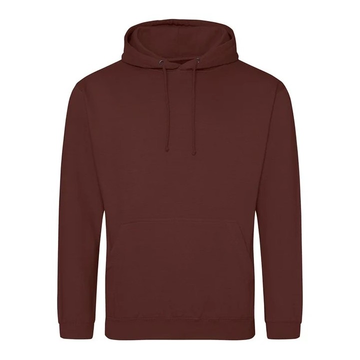 Sweat chocolat à personnaliser avec une broderie de qualité