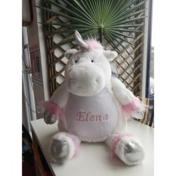 Licorne Peluche Personnalisée Prénom Brodé Elena
