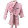 Peignoir rose enfant personnalisé au prénom Jeanne