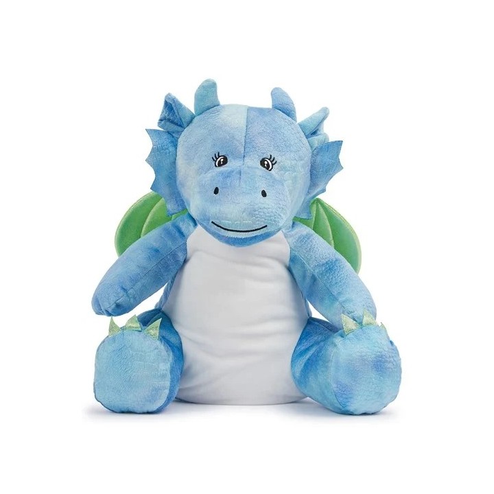 Peluche Dragon Bleu à personnaliser avec une Broderie Prénom