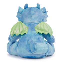 Peluche personnalisée Dragon Bleu vue de Dos