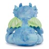 Peluche personnalisée Dragon Bleu vue de Dos