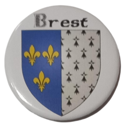 Magnet personnalisé avec le blason de la ville de Brest