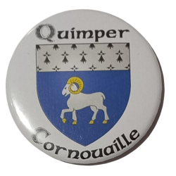 Magnet avec le blason de la ville de Quimper en Cornouaille